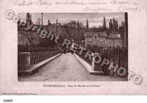 Ville de MAUBEC, carte postale ancienne