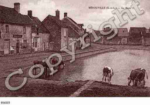 Ville de MEROUVILLE, carte postale ancienne