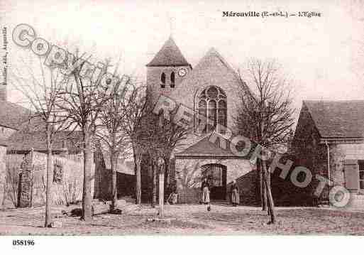 Ville de MEROUVILLE, carte postale ancienne