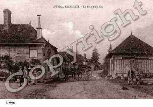 Ville de MESNILSELLIERES, carte postale ancienne