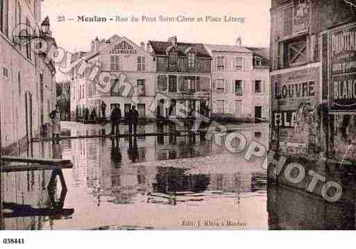 Ville de MEULAN, carte postale ancienne