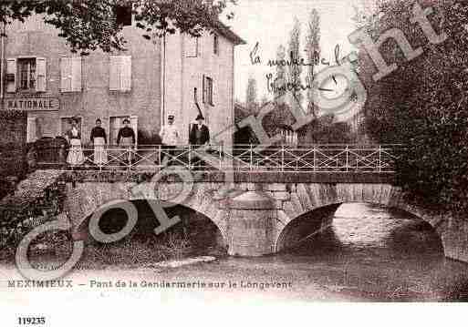 Ville de MEXIMIEUX, carte postale ancienne