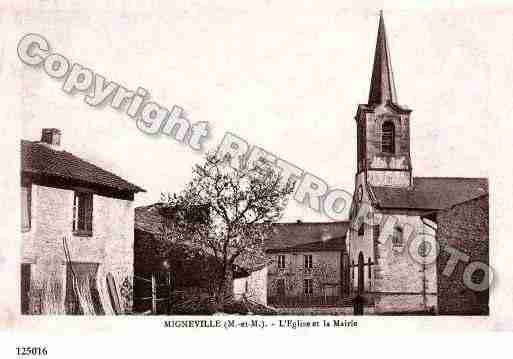 Ville de MIGNEVILLE, carte postale ancienne