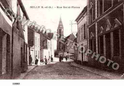 Ville de MILLYLAFORET, carte postale ancienne