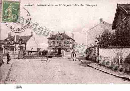 Ville de MILLYLAFORET, carte postale ancienne