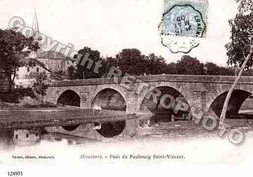 Ville de MIRECOURT, carte postale ancienne