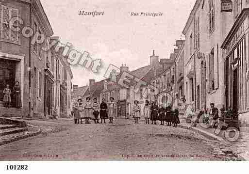 Ville de MONTFORTLEGESNOIS, carte postale ancienne