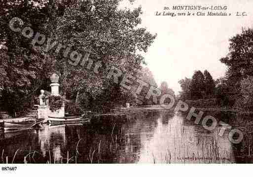 Ville de MONTIGNYSURLOING, carte postale ancienne