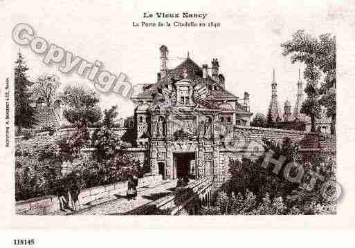 Ville de NANCY, carte postale ancienne