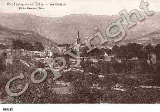 Ville de NANT, carte postale ancienne