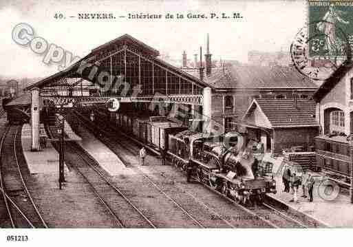 Ville de NEVERS, carte postale ancienne