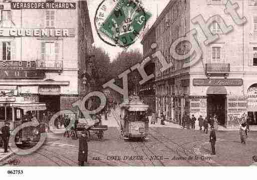 Ville de NICE, carte postale ancienne