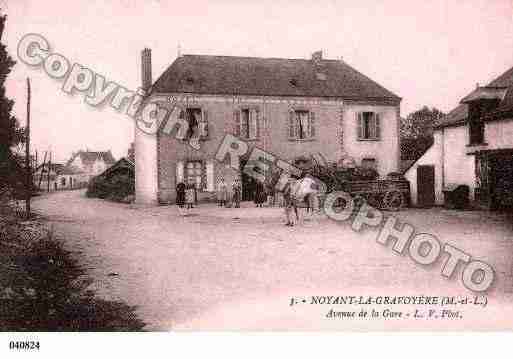 Ville de NOYANTLAGRAVOYERE, carte postale ancienne