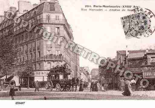 Ville de PARIS18, carte postale ancienne