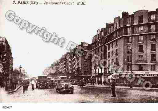 Ville de PARIS20, carte postale ancienne