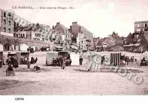 Ville de PORTEL(LE), carte postale ancienne