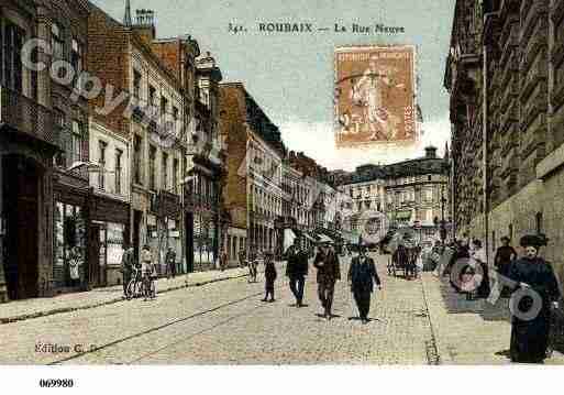 Ville de ROUBAIX, carte postale ancienne