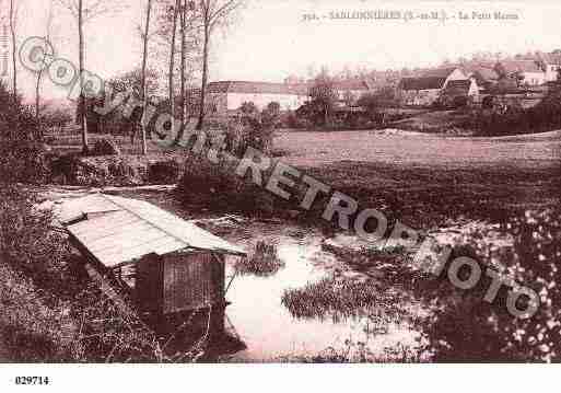 Ville de SABLONNIERES, carte postale ancienne