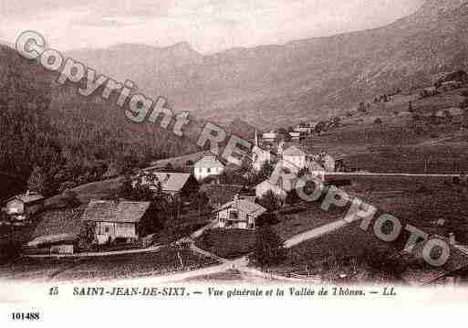 Ville de SAINTJEANDESIXT, carte postale ancienne