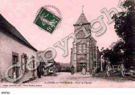 Ville de SAINTLEGERSURVOUZANCE, carte postale ancienne