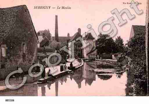 Ville de SERRIGNY, carte postale ancienne