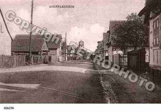 Ville de SOUFFLENHEIM, carte postale ancienne