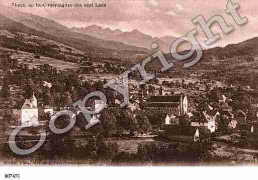 Ville de THEYS, carte postale ancienne