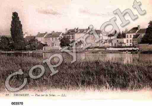 Ville de THOMERY, carte postale ancienne