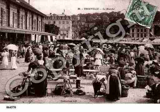 Ville de TROUVILLESURMER, carte postale ancienne