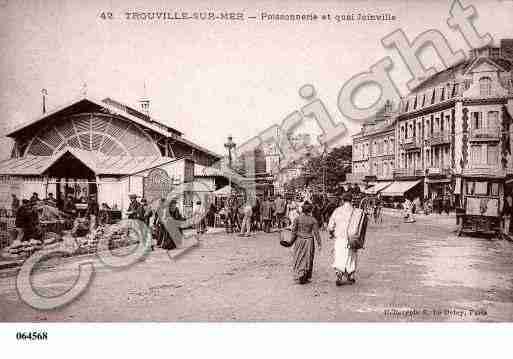 Ville de TROUVILLESURMER, carte postale ancienne