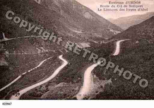 Ville de URDOS, carte postale ancienne