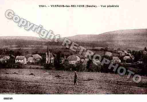 Ville de VERNOISLESBELVOIR, carte postale ancienne