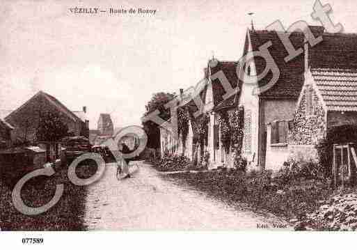 Ville de VEZILLY, carte postale ancienne