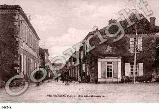 Ville de VICFEZENSAC, carte postale ancienne