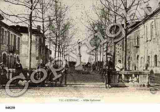 Ville de VICFEZENSAC, carte postale ancienne