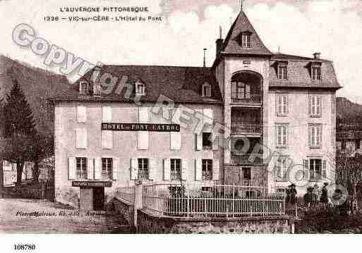 Ville de VICSURCERE, carte postale ancienne
