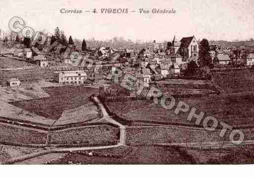 Ville de VIGEOIS, carte postale ancienne