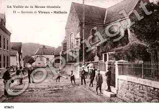 Ville de VIREUXWALLERAND, carte postale ancienne