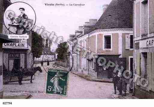 Ville de VIVOIN, carte postale ancienne