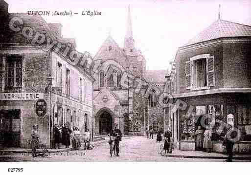 Ville de VIVOIN, carte postale ancienne