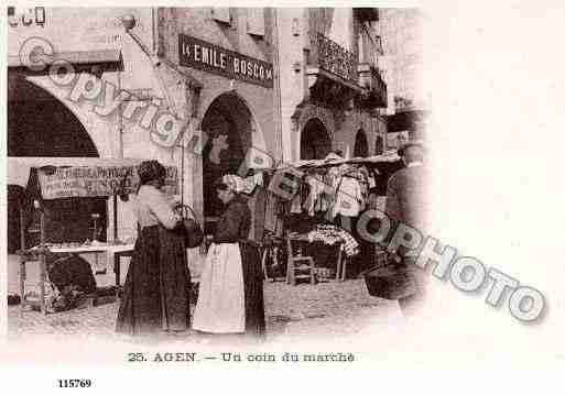 Ville de AGEN, carte postale ancienne