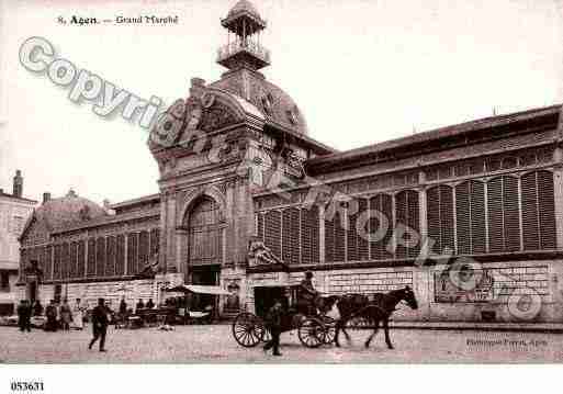 Ville de AGEN, carte postale ancienne