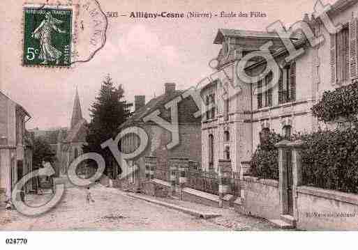 Ville de ALLIGNYCOSNE, carte postale ancienne