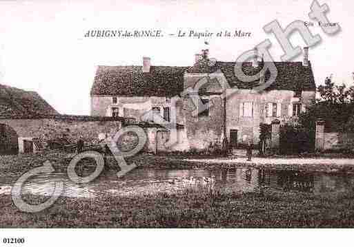 Ville de AUBIGNYLARONCE, carte postale ancienne