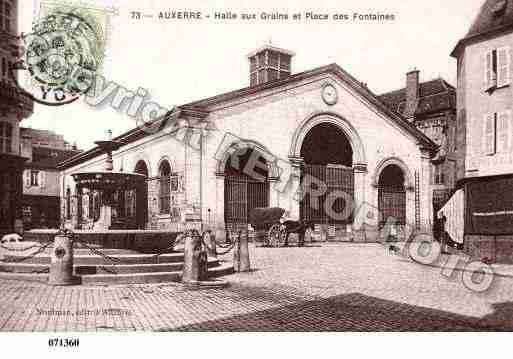 Ville de AUXERRE, carte postale ancienne