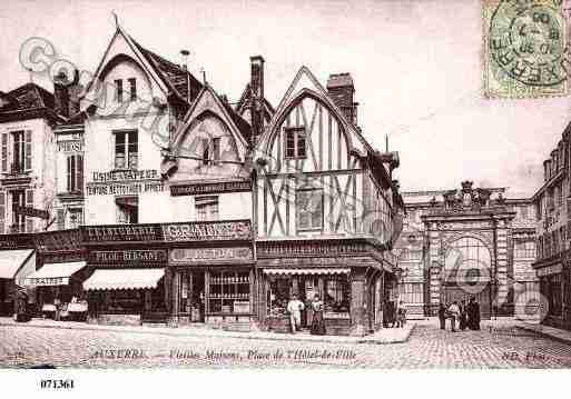 Ville de AUXERRE, carte postale ancienne