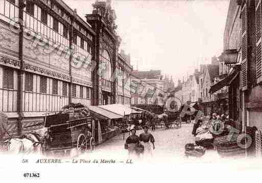 Ville de AUXERRE, carte postale ancienne