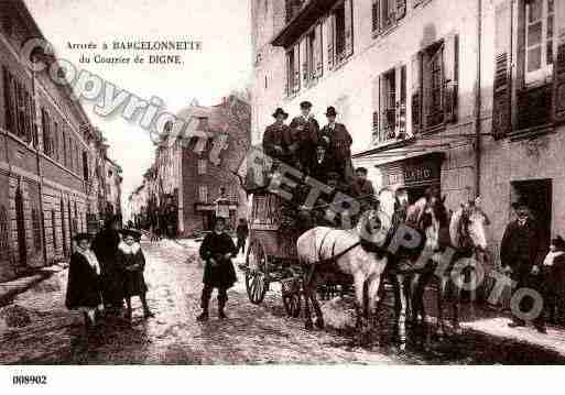 Ville de BARCELONNETTE, carte postale ancienne