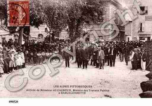 Ville de BARCELONNETTE, carte postale ancienne