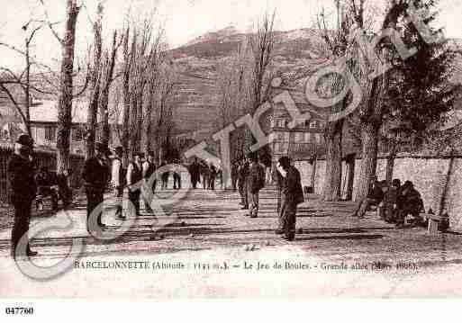 Ville de BARCELONNETTE, carte postale ancienne